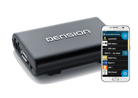 Dension DAB+A DAB-interface via APP