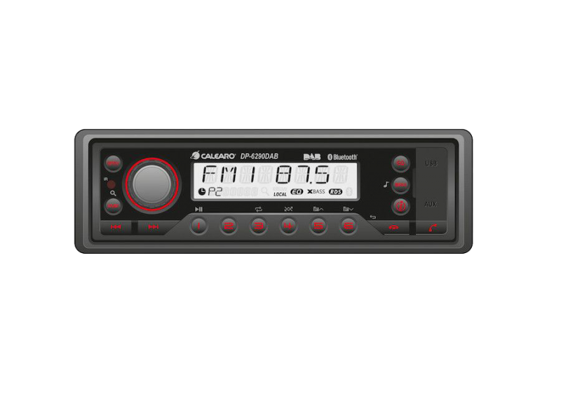 Calearo 1DIN Heavy Duty DAB+ radio AM/FM/IP54/USB/BT/AUX DEYNOS.NL