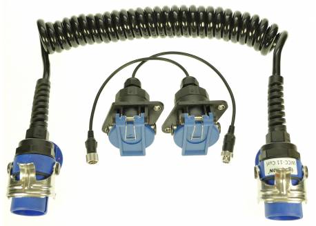 ABS EBS WCC11-WPC4 Set Krulkabel + 2 sockets incl. 15cm cable, 20