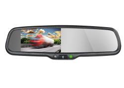 4,3" Rearview Mirror Monitor HQ 12V with Bluetooth HF/A2DP