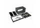 2 DIN inbouw set 113mm zwarte rand universeel