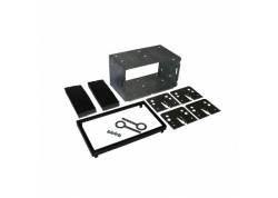 2 DIN inbouw set 113mm zwarte rand universeel