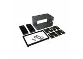2 DIN inbouw set 103mm zwarte rand universeel