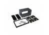 2 DIN inbouw set 113mm zwarte rand universeel