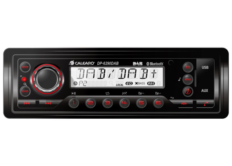 Calearo 1DIN Heavy Duty DAB+ radio AM/FM/IP54/USB/BT/AUX DEYNOS.NL