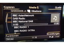 DAB+U USB DAB radio in Audi