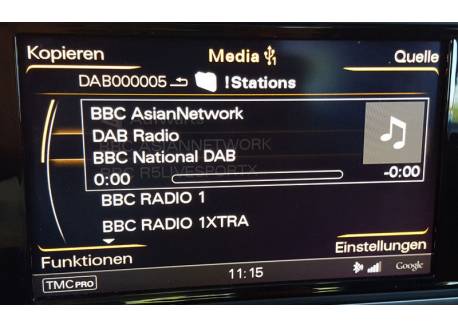 DAB+U USB DAB radio in Audi