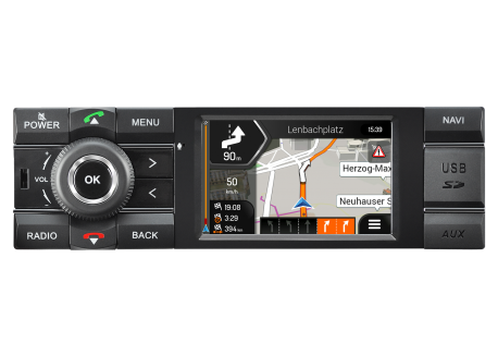 Wat mensen betreft knijpen Nuttig Kienzle 1 DIN navigatie radio DAB Bluetooth camper truck navigatie