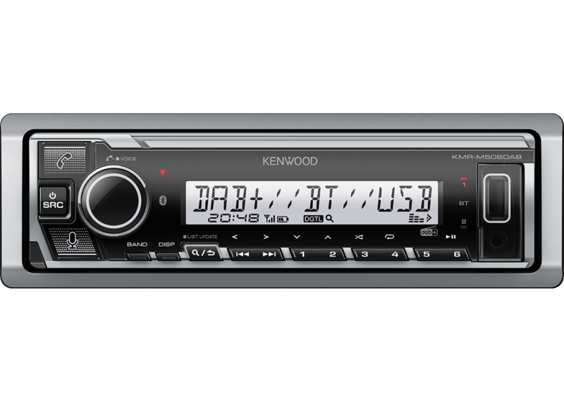 Correspondentie volume Ongepast Kenwood 1 DIN DAB boot radio nautische radio