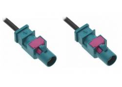 Fakra male > Fakra male adapter 15 centimeter verbindings kabel