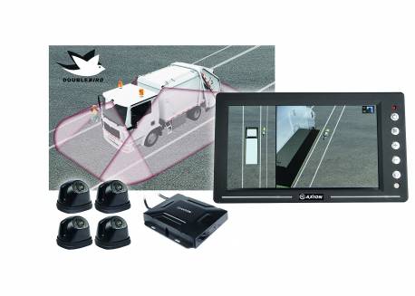 360 zicht HD camera systeem birdview rondomzicht camera systeem horizontale monitor mini cameras
