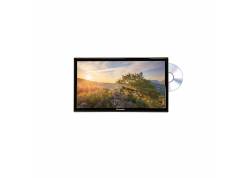 Caratec 60cm LED TV 12 24 volt brede kijkhoek, DVB-S, met DVD-speler camper caravan vrachtwagen TV 24" Canal Digitaal Fastscan