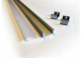 Lege aluminium rail 1M LED strip behuizing