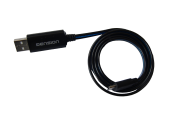 Flowing LED USB cable Mirco-USB Zwart